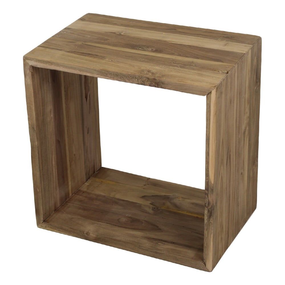 Odkládací stolek z teakového dřeva HMS collection Cube - Bonami.cz