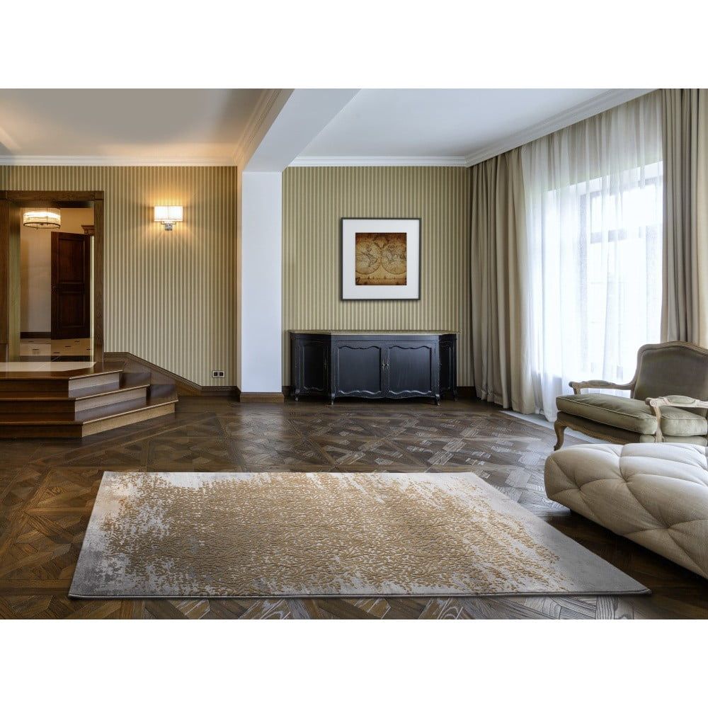 Šedo-zlatý koberec Universal Danna Gold, 140 x 200 cm - Bonami.cz