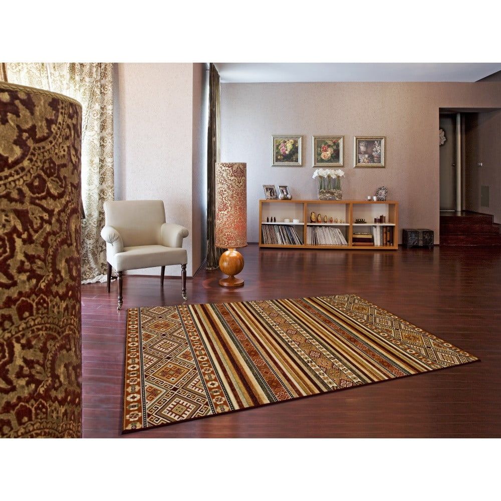 Oranžový koberec Universal Aline Multi, 133 x 190 cm - Bonami.cz