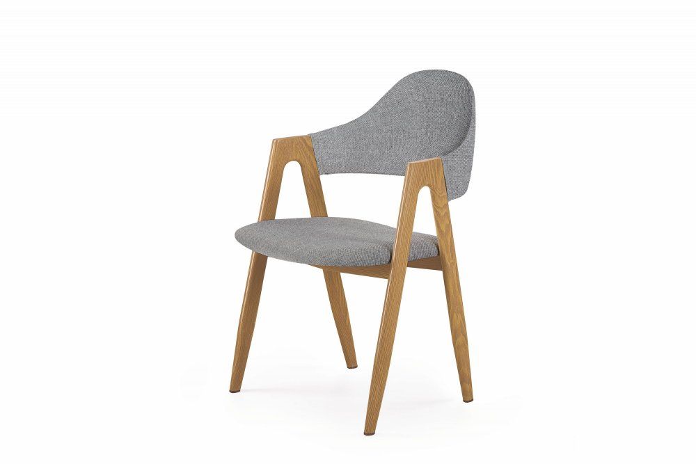 HALMAR Designová židle Lona šedá - ATAN Nábytek