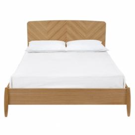 Dubová postel Woodman Farsta Herringbone 180 x 200 cm