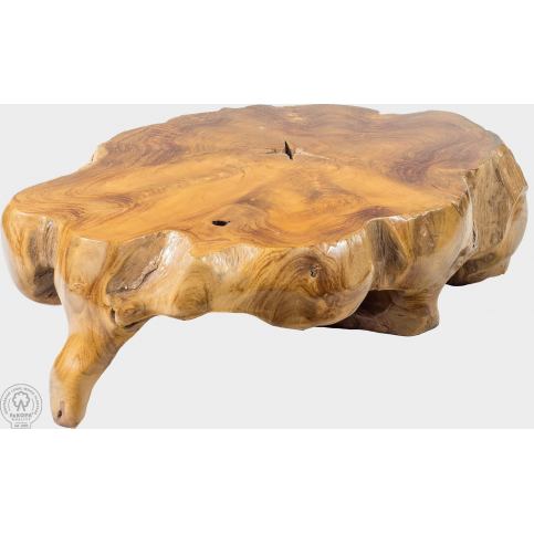 Originální stolek z jednoho kusu masivního dřeva - M DUM.cz