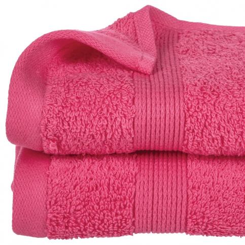 Emako Bavlněný ručník na ruce v odstínu korálově růžové, elegantní koupelnový ručník - EMAKO.CZ s.r.o.