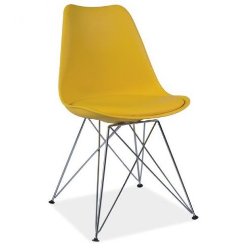 Židle MITY, 85x49x41, žlutá - VÝPRODEJ Č. 1264 - Expedo s.r.o.