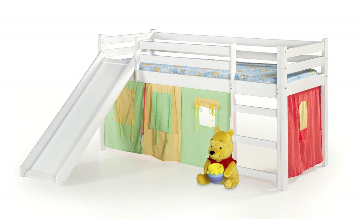 Dětská postel DONATELO, 80x190, bílá + rošt + matrace - Expedo s.r.o.