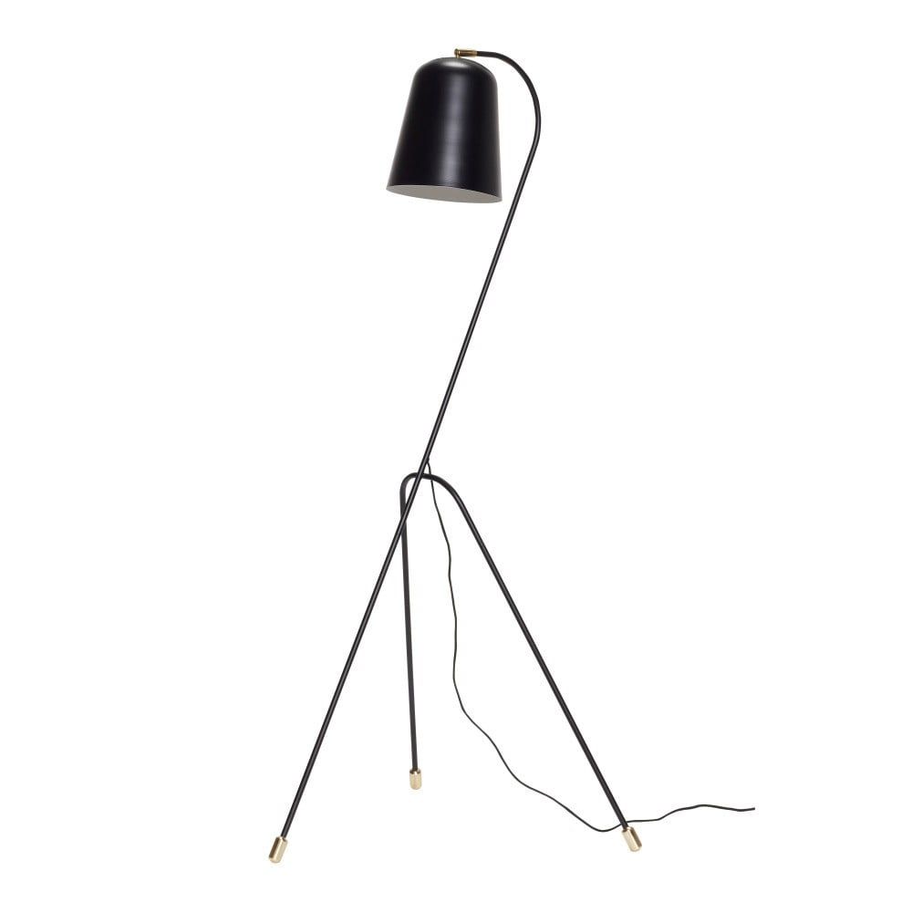 Černá volně stojící lampa Hübsch Floor Lamp, výška 156 cm - Bonami.cz