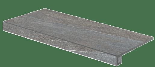 Schodová Tvarovka Rako Quarzit tmavě šedá 40x80 cm mat DCF84738.1 - Siko - koupelny - kuchyně
