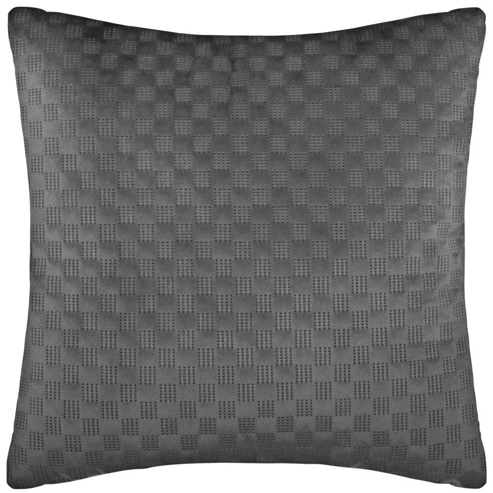 Emako Polštář šedé barvy ve tvaru čtverce o rozměrech 40 x 40 cm, vyrobený z polyesteru - EMAKO.CZ s.r.o.