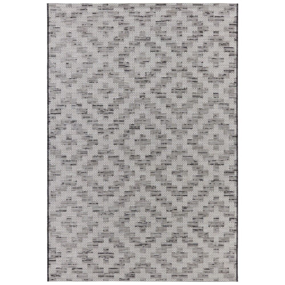 Krémovo-šedý koberec vhodný do exteriéru Elle Decor Curious Creil, 77 x 150 cm - Bonami.cz