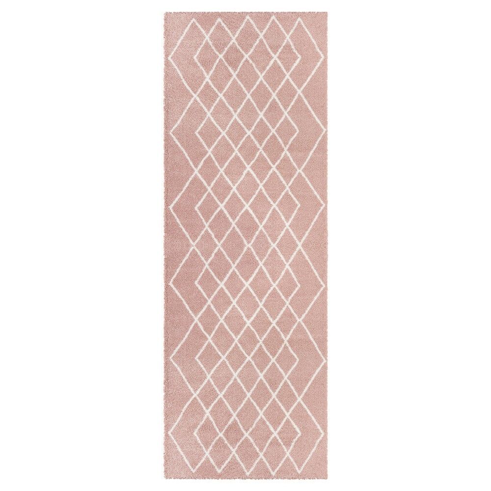 Růžový běhoun Elle Decor Passion Bron, 80 x 200 cm - Bonami.cz