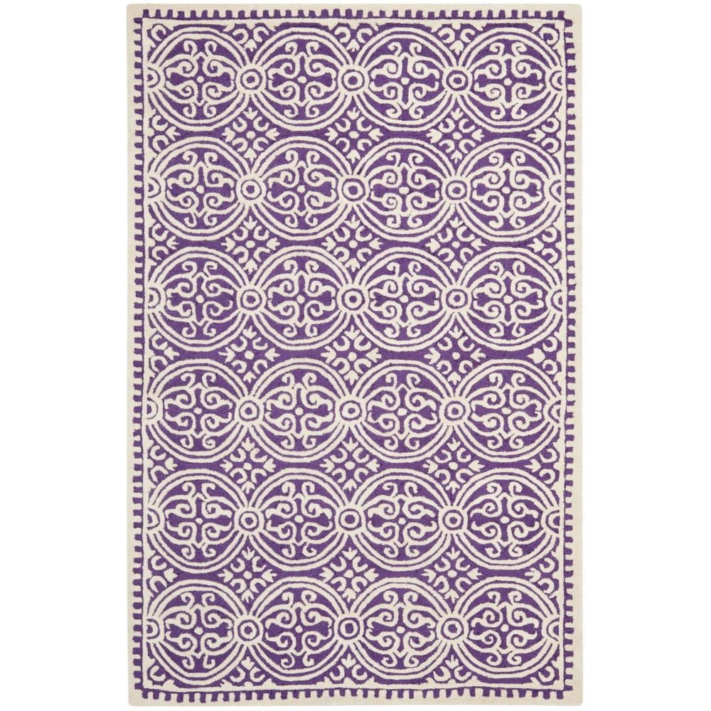 Vlněný koberec Safavieh Marina Purple, 243 x 152 cm - Bonami.cz