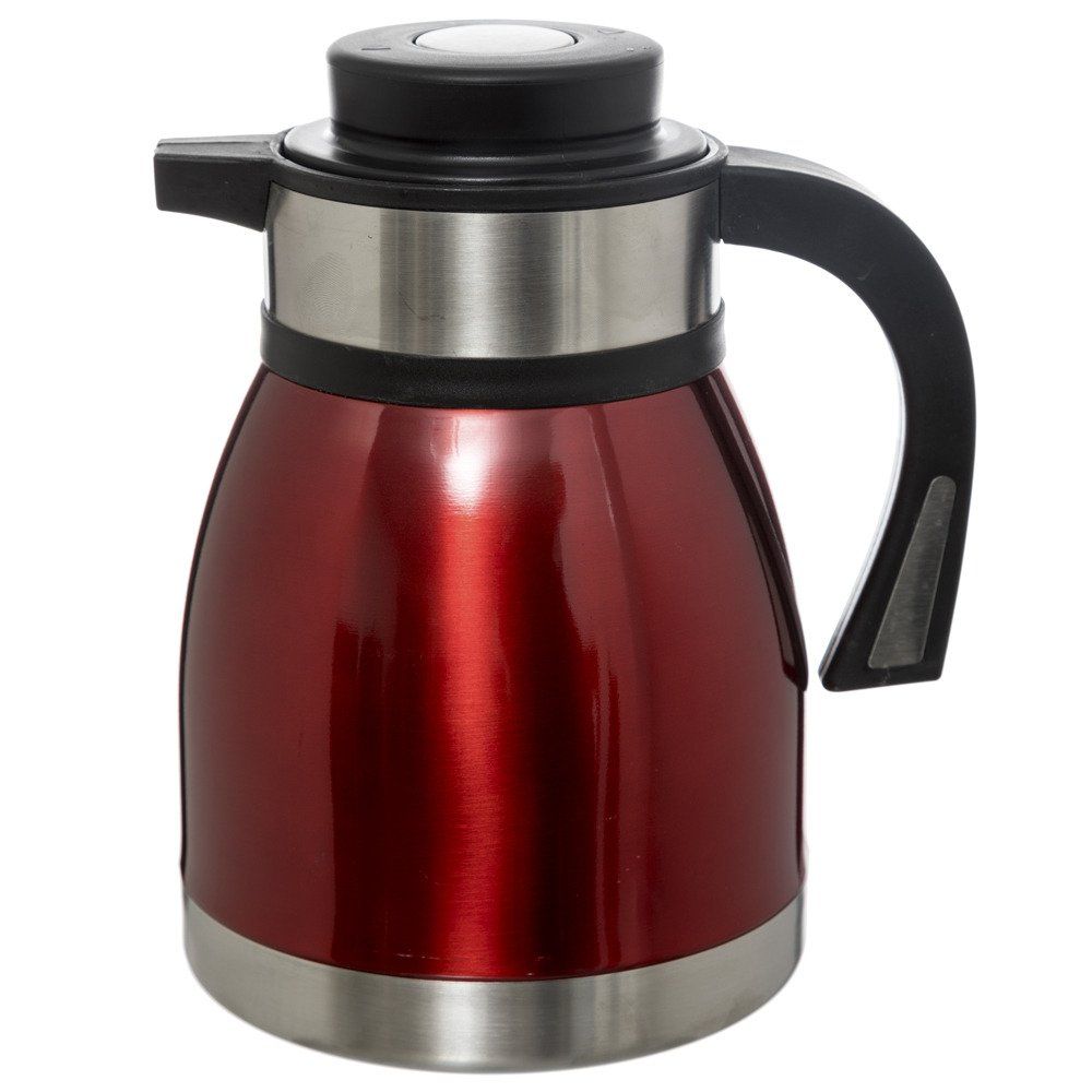 Emako Praktická červená konferenční termoska na kávu z plastu a kovu, 14x2,51x1,2 cm - EMAKO.CZ s.r.o.