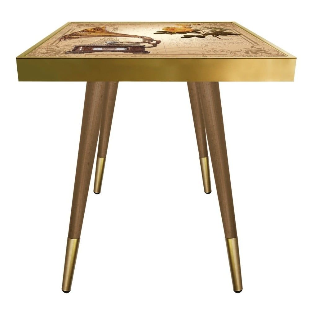 Příruční stolek Caresso Gramophone Square, 45 x 45 cm - Bonami.cz