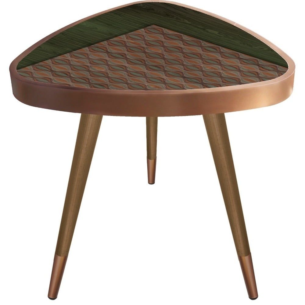 Příruční stolek Maresso Khaki Triangle, 45 x 45 cm - Bonami.cz