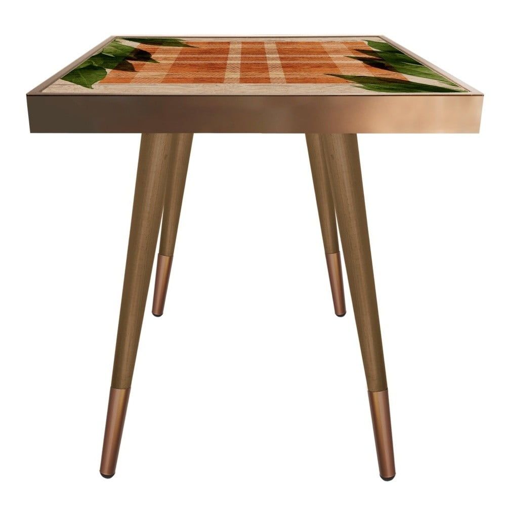 Příruční stolek Caresso Leafes Square, 45 x 45 cm - Bonami.cz