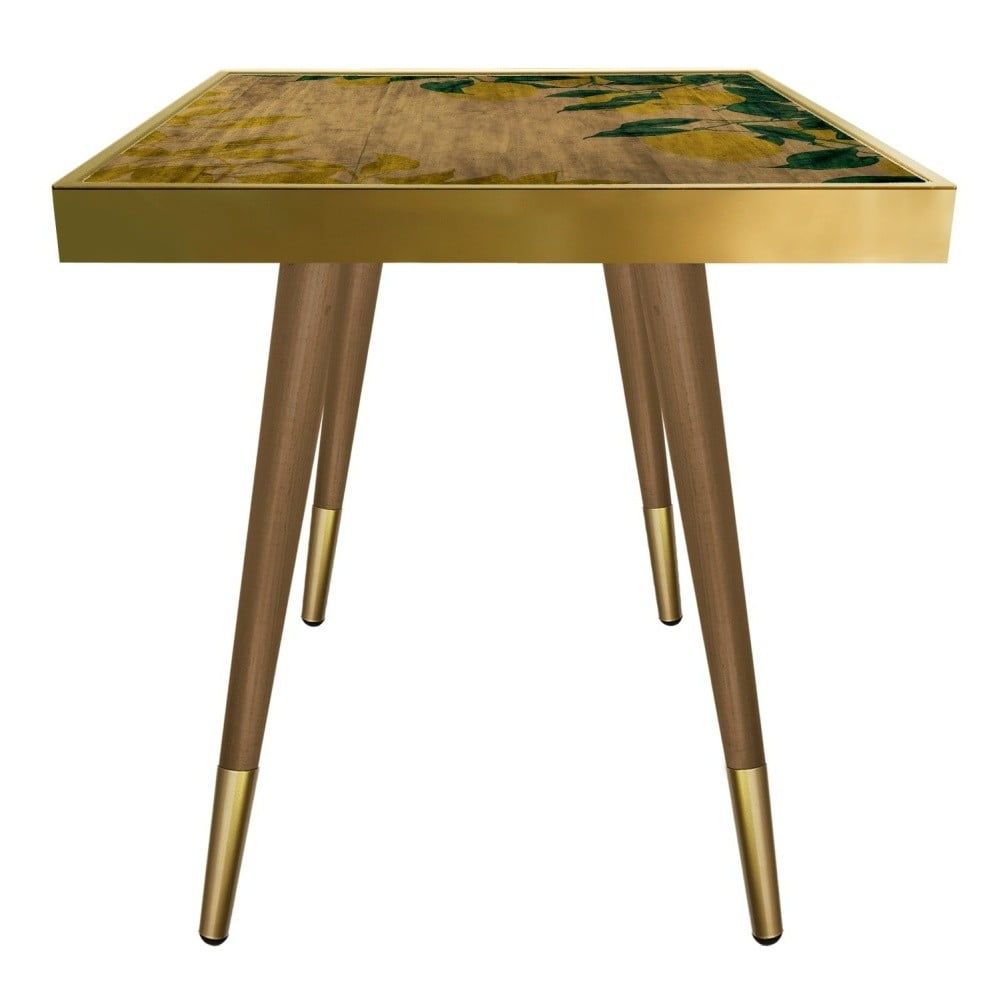 Příruční stolek Caresso Lemon Square, 45 x 45 cm - Bonami.cz