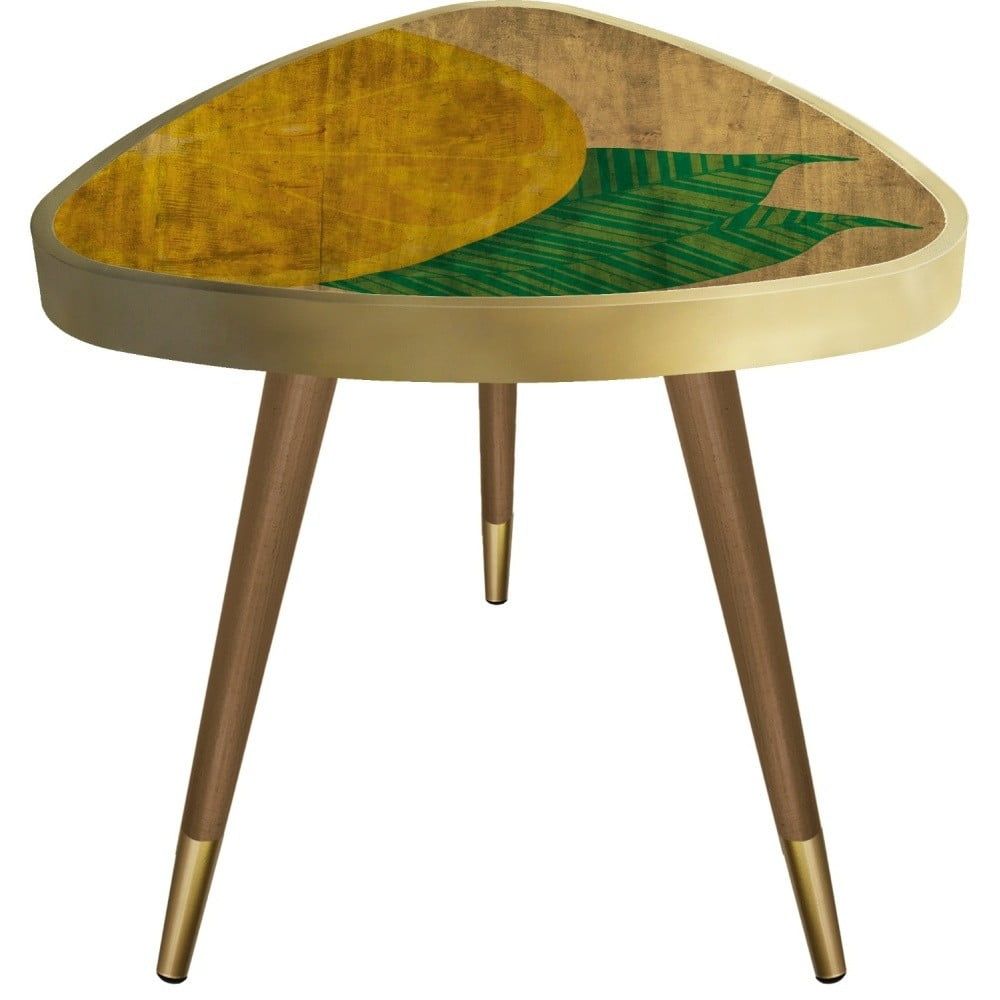 Příruční stolek Maresso Lemon Triangle, 45 x 45 cm - Bonami.cz