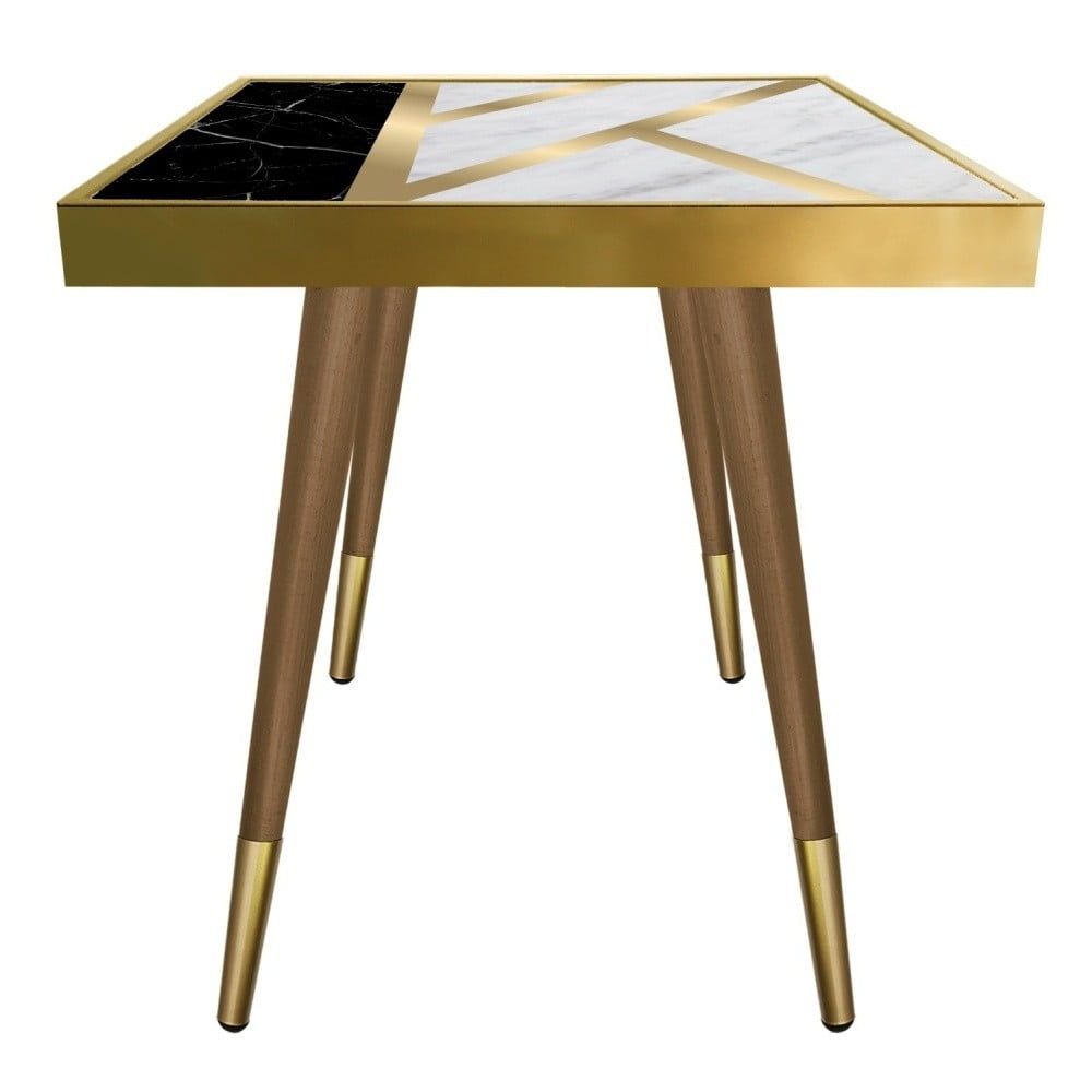 Příruční stolek Caresso Liny Marble Square, 45 x 45 cm - Bonami.cz