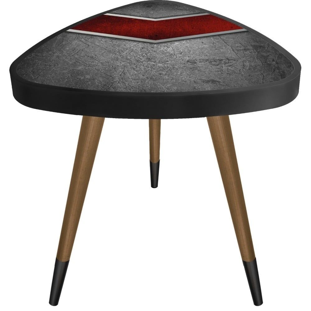 Příruční stolek Maresso Red Metal Triangle, 45 x 45 cm - Bonami.cz
