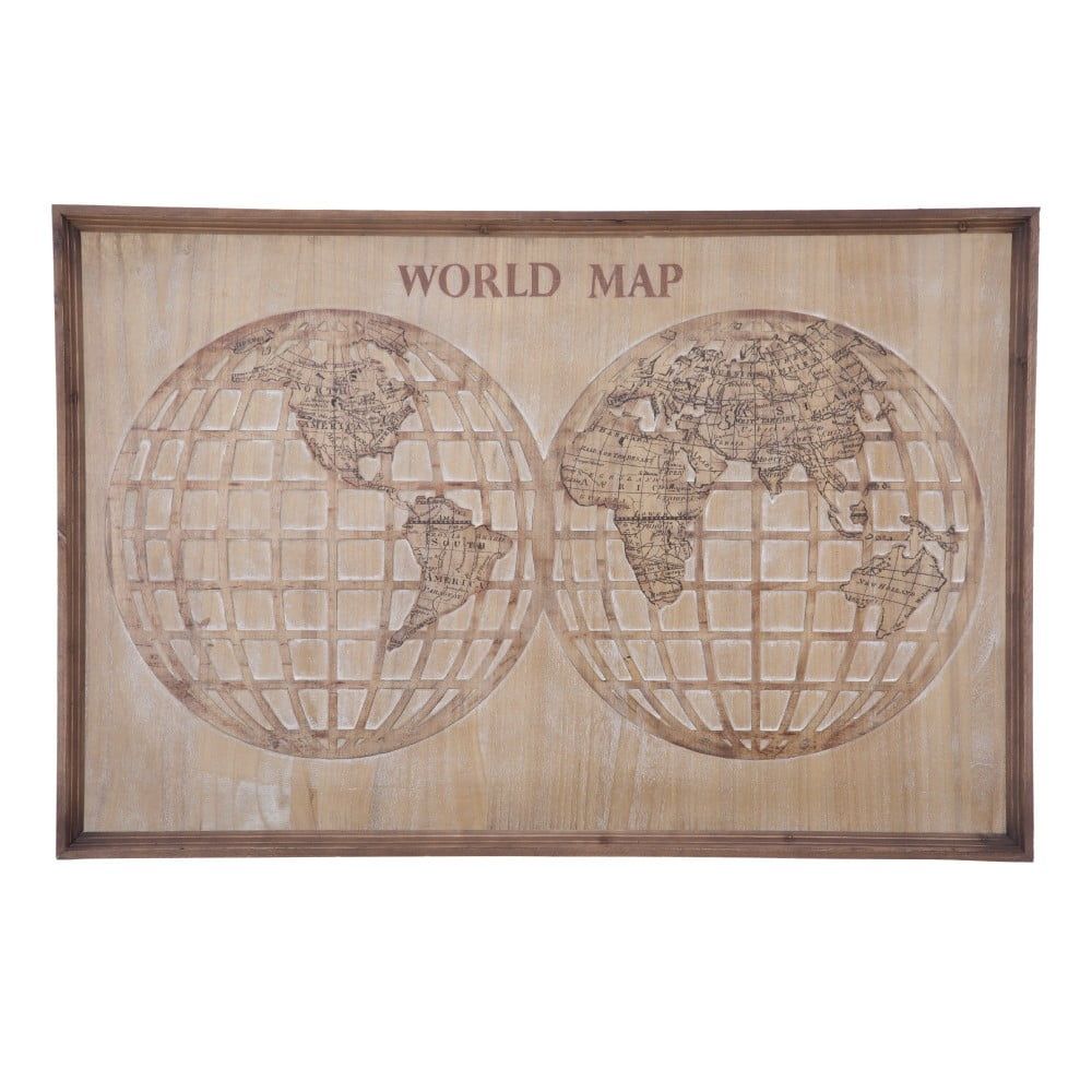 Nástěnná dekorace Mauro Ferretti World Map, 120 x 80 cm - Bonami.cz