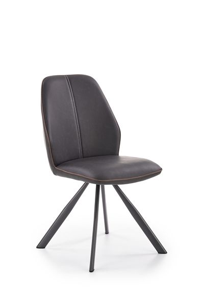 Jídelní židle K319 černá / hnědá Halmar - DEKORHOME.CZ