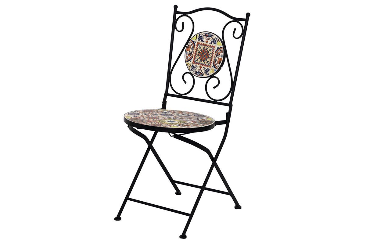 Židle kovová s mozaikou JF2218 Autronic - DEKORHOME.CZ