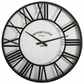 Atmosphera Nástěnné hodiny v moderním stylu, 35 x 4,6 cm, černé