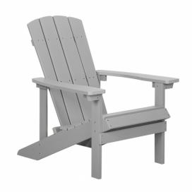 Zahradní židle ve světle šedé barvě ADIRONDACK