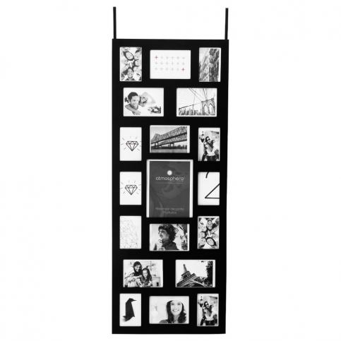 Atmosphera Créateur d\'intérieur Obdélníkový rámeček pro 19 fotek, zavěšení na dveře, - EMAKO.CZ s.r.o.