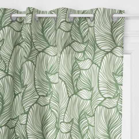 Emako Závěsy s rostlinným vzorem o rozměrech 140 x 260 cm vyrobené z polyesteru jsou perfektní - EMAKO.CZ s.r.o.
