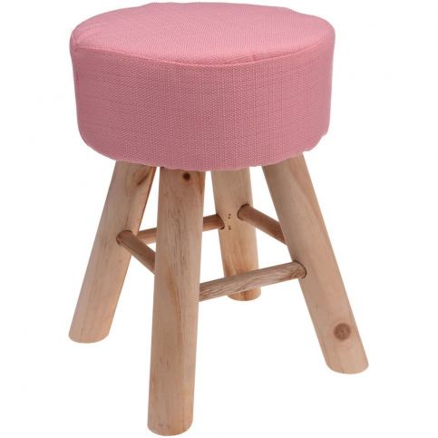 Home Styling Collection Měkká stolička, podnožka a taburet v jednom, v růžové barvě(originální - EMAKO.CZ s.r.o.