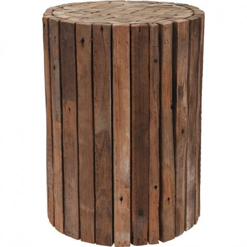 Home Styling Collection Stolička z přírodního teakového dřeva – taburet, podnožka - EMAKO.CZ s.r.o.