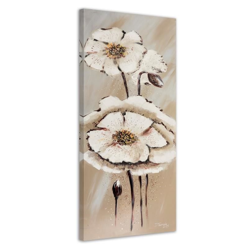 CARO Obraz na plátně - Two Flowers 1 20x50 cm - GLIX DECO s.r.o.
