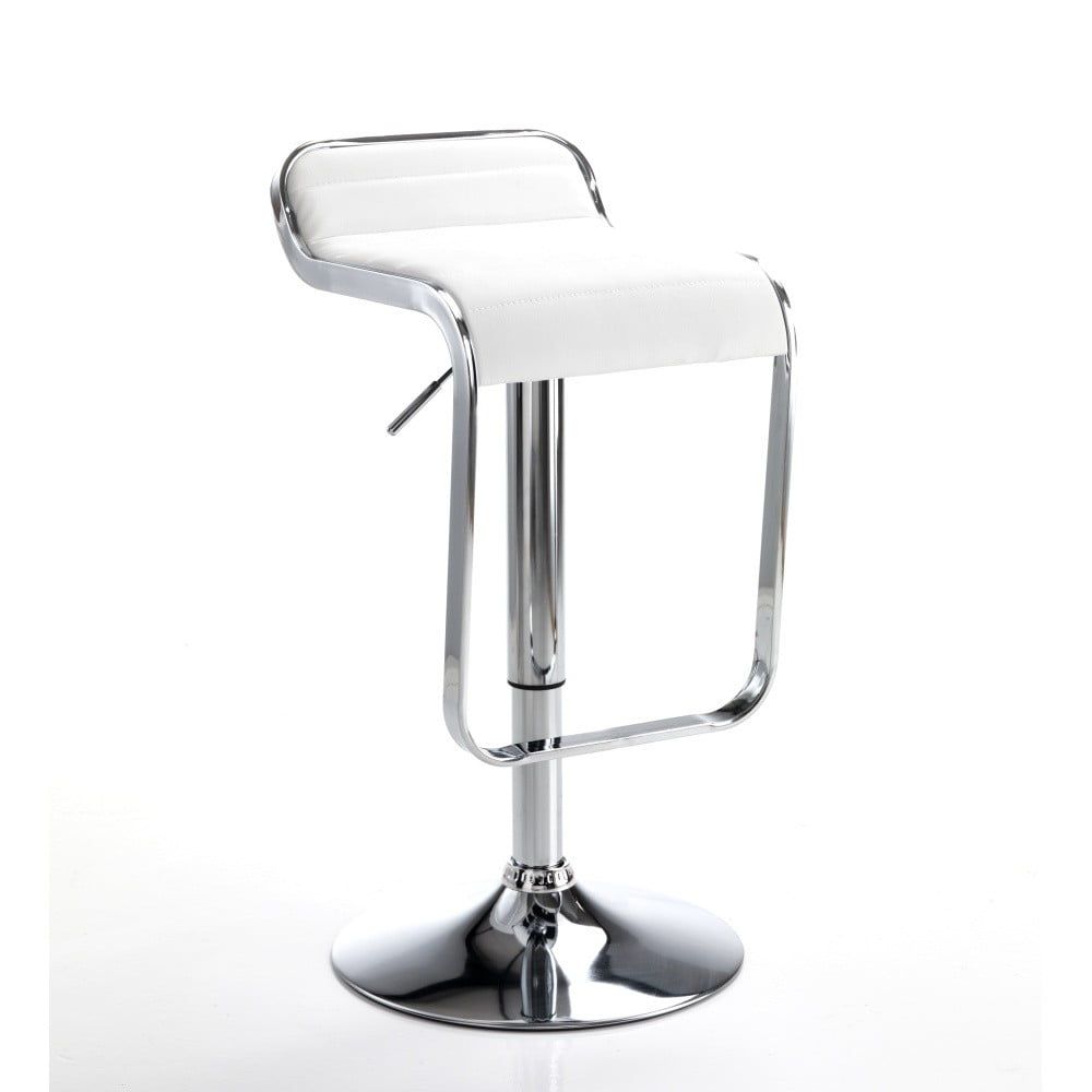 Barová židle v bílo-stříbrné barvě 67 cm Snappy – Tomasucci - Bonami.cz