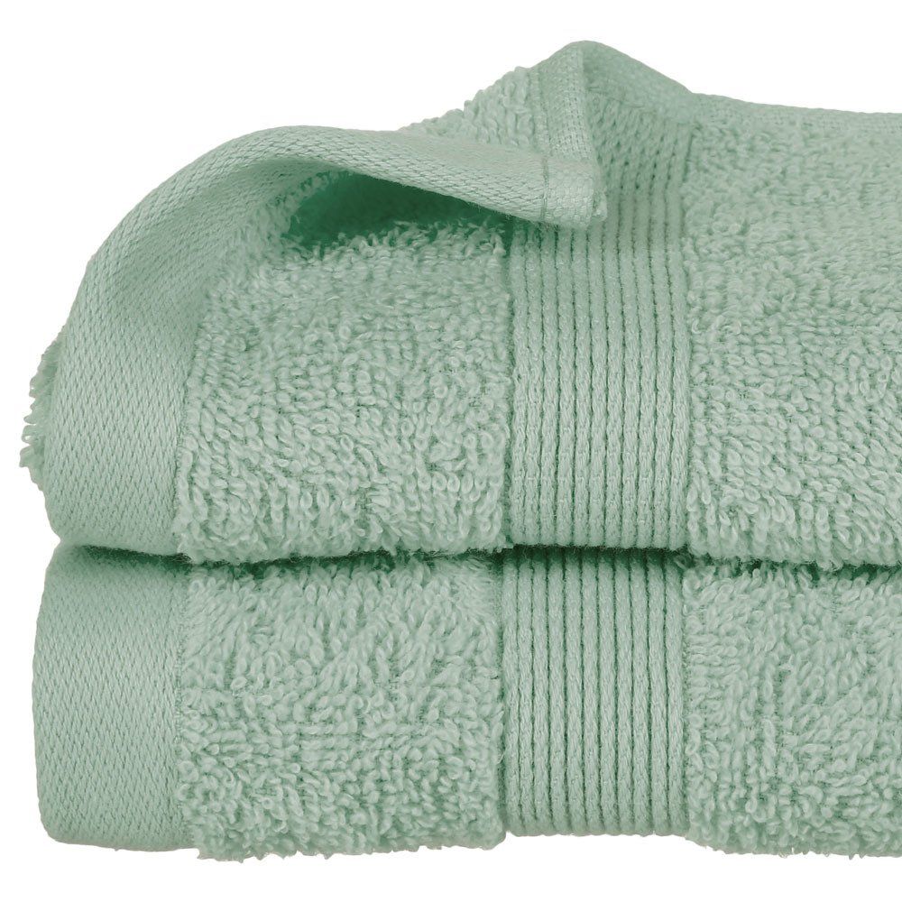 Atmosphera Zelený ručník na ruce s ozdobnou bordurou, měkký koupelnový ručník v módním odstínu celadon - EMAKO.CZ s.r.o.