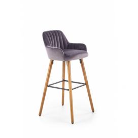 Halmar H93 bar stool, color: dark grey