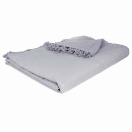 Atmosphera Přehoz na postel 100% bavlna v šedé barvě 230x250 cm