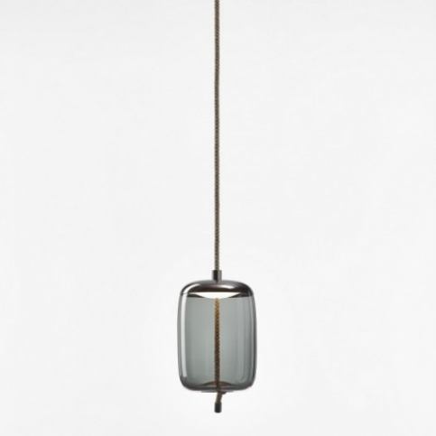 Brokis Závěsné svítidlo BROKIS KNOT CILINDRO, šedá kouř - Alhambra | design studio