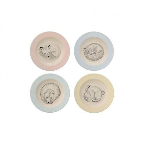 Sada 4 polévkových talířů z kameniny Bloomingville Adelynn, ⌀ 25 cm - Bonami.cz