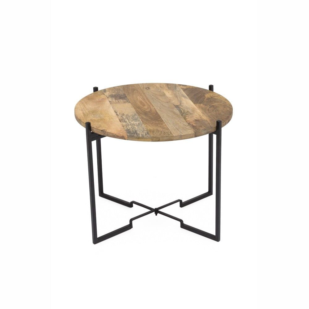 Konferenční stolek s železnou konstrukcí WOOX LIVING Fera, ⌀ 53 cm - Bonami.cz