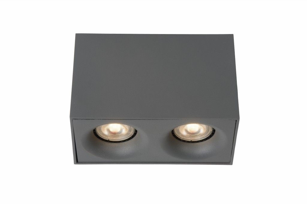 Lucide 09913/10/36 BENTOO-LED povrchové bodové svítidlo 2xGU10 šedé - Svítidla FEIM