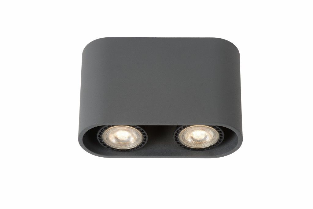 Lucide 09914/10/36 BENTOO-LED povrchové bodové svítidlo 2xGU10 šedé - Svítidla FEIM