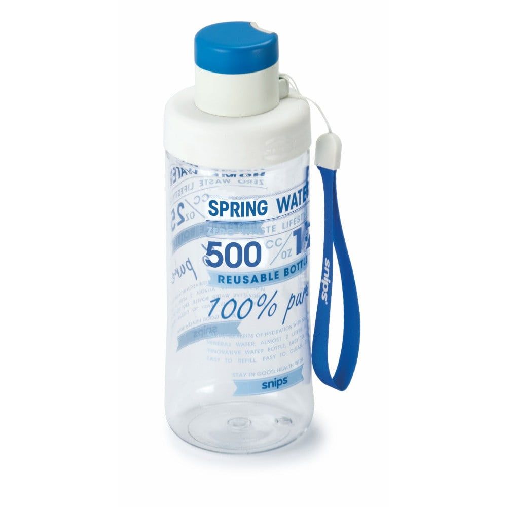 Modrá lahev na vodu Snips Decorated, 500 ml - Bonami.cz