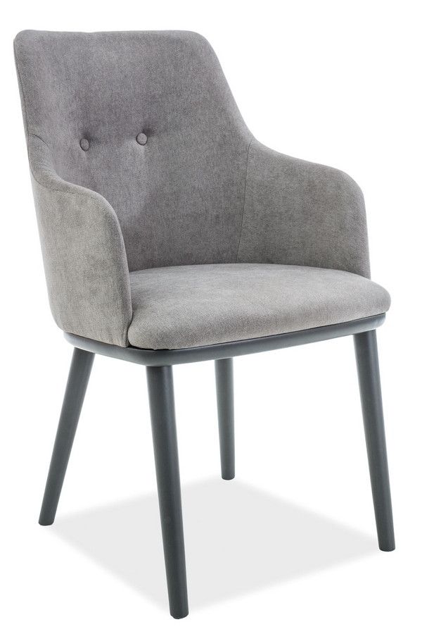 Casarredo Jídelní čalouněná židle FLIP šedá/grafit - ATAN Nábytek