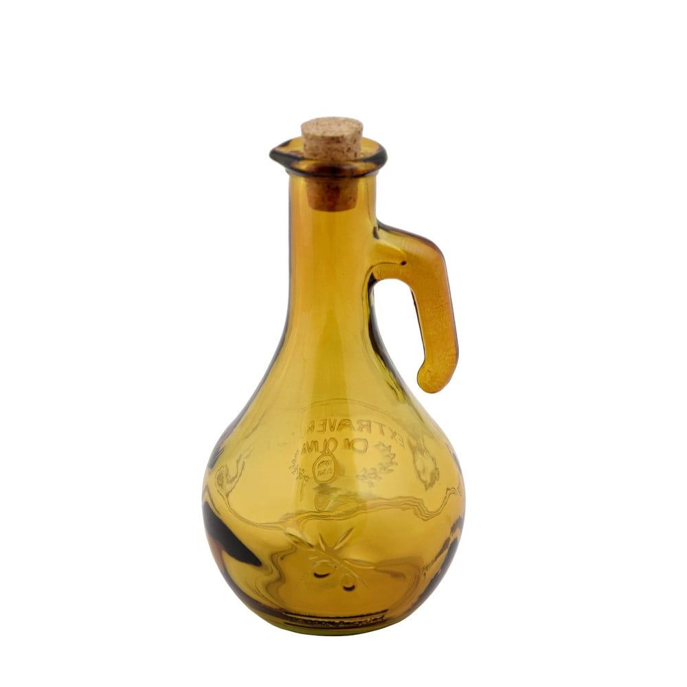 Žlutá láhev na olej z recyklovaného skla Ego Dekor Olive, 500 ml - Bonami.cz