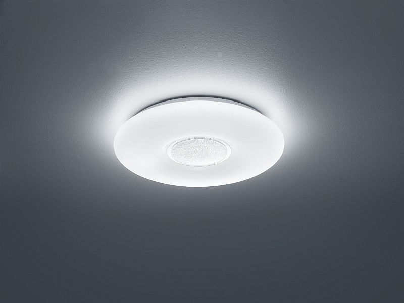 Trio R67541101 LED stropní svítidlo Akina 1x21W | 2100lm | 3000-5500K - stmívatelné, nastavení teploty osvětlení, noční režim, dálkové ovládání, bílá - Svítidla FEIM