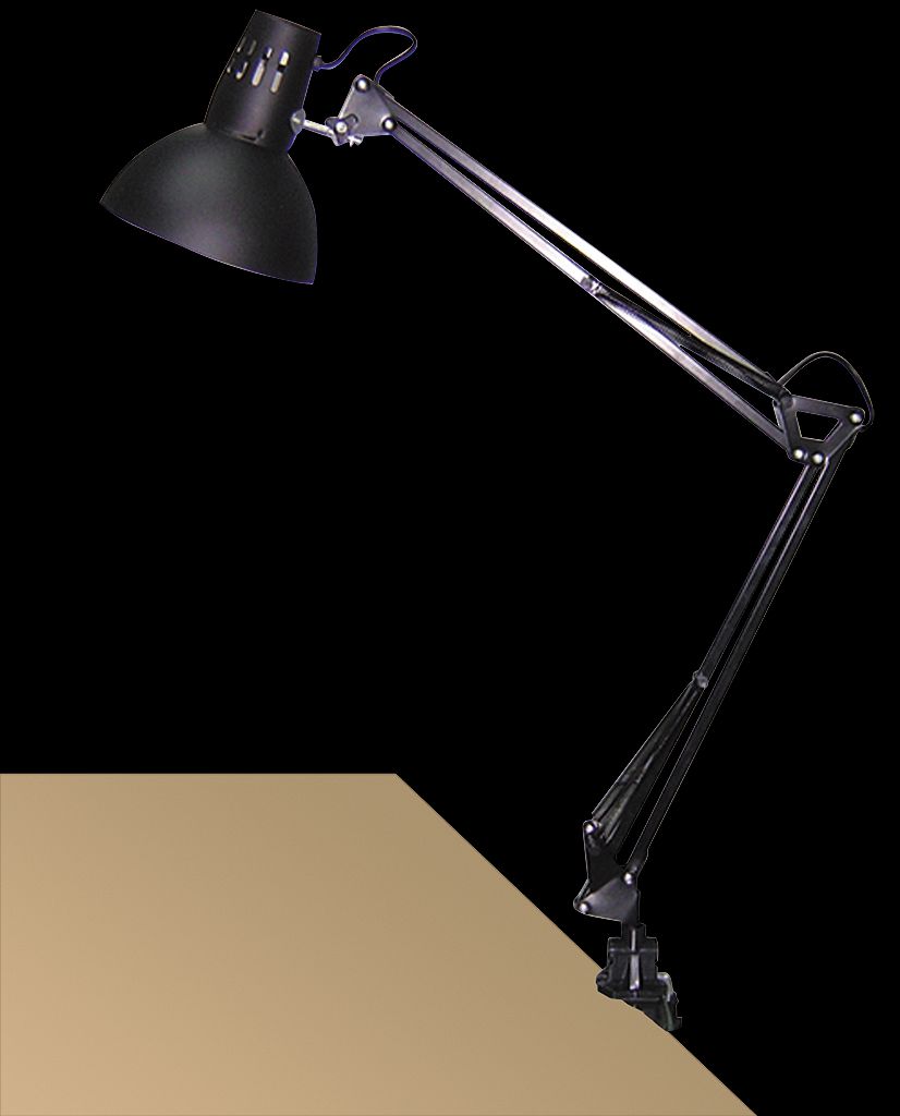 Rabalux 4215 Arno stolní svítidlo se srutkovým uchycením o stůl 1xE27 černá - Svítidla FEIM