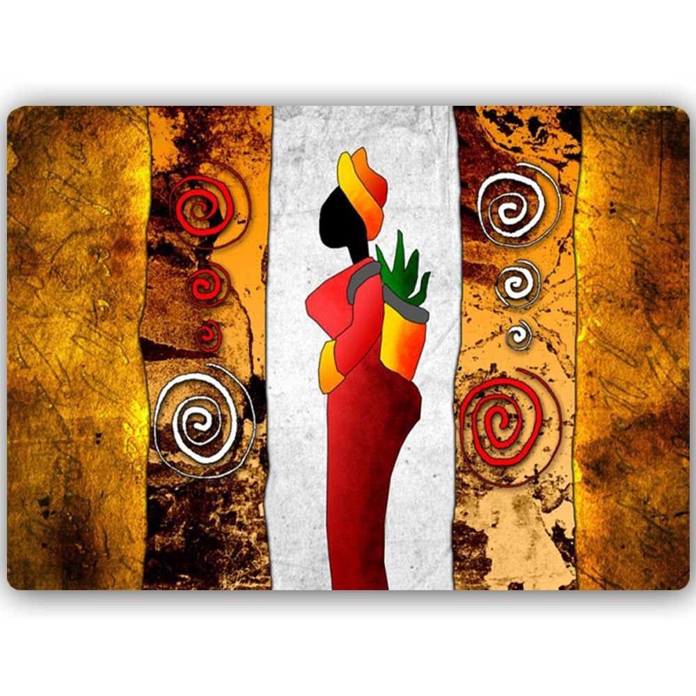 CARO Kovový obraz - Colorful Lady 40x30 cm - GLIX DECO s.r.o.