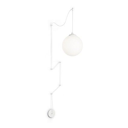 Ideal Lux 160863 závěsné stropní svítidlo Boa Bianco 1x60W|E27 - bílé - Dekolamp s.r.o.