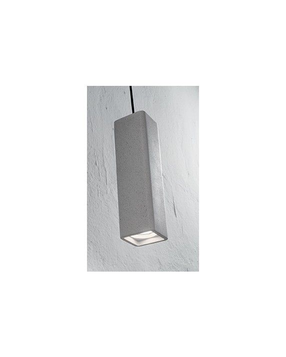 Ideal Lux 150673 závěsné stropní svítidlo Oak Square 1x35W|GU10 - beton - Dekolamp s.r.o.
